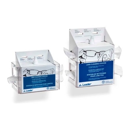 Horizon Mfg Rack'Em Racks 5158 Lens Cleaning Station, Clear Acrylic With Wall Mounts 5158